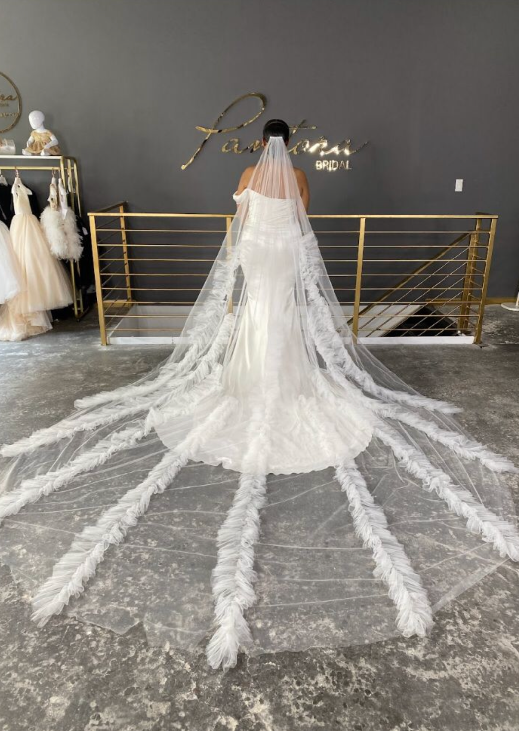 Cathedral bridal veil fashion