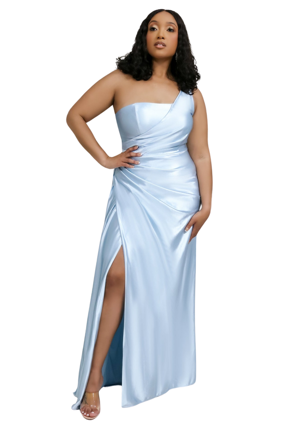 Alexis Stretch Satin One-Shoulder Bridesmaid Dress Alexis Stretch Satin One-Shoulder Bridesmaid Dress
