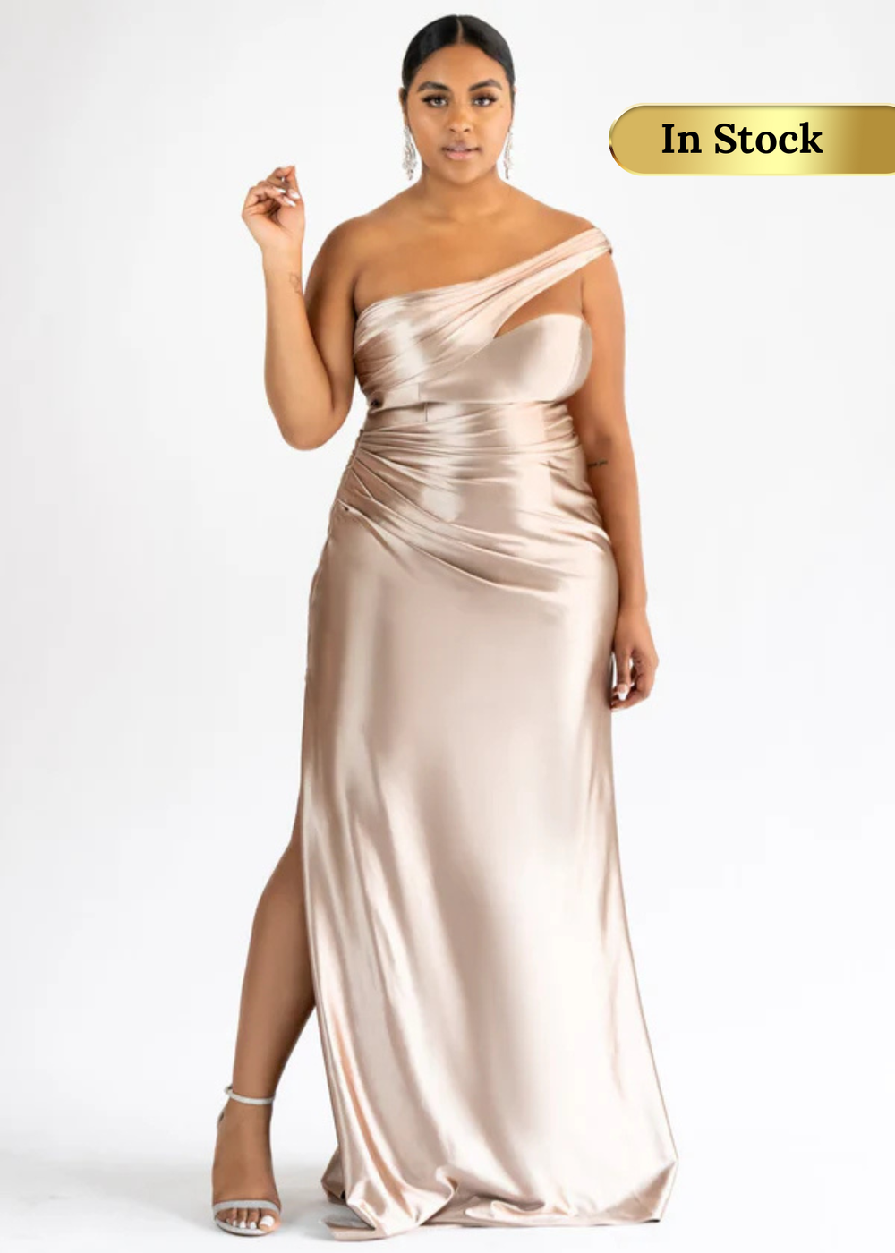 can you stretch out satin dress Polaris Stretch Satin