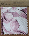 Printed stretch satin swatch in Blush/White French Toile