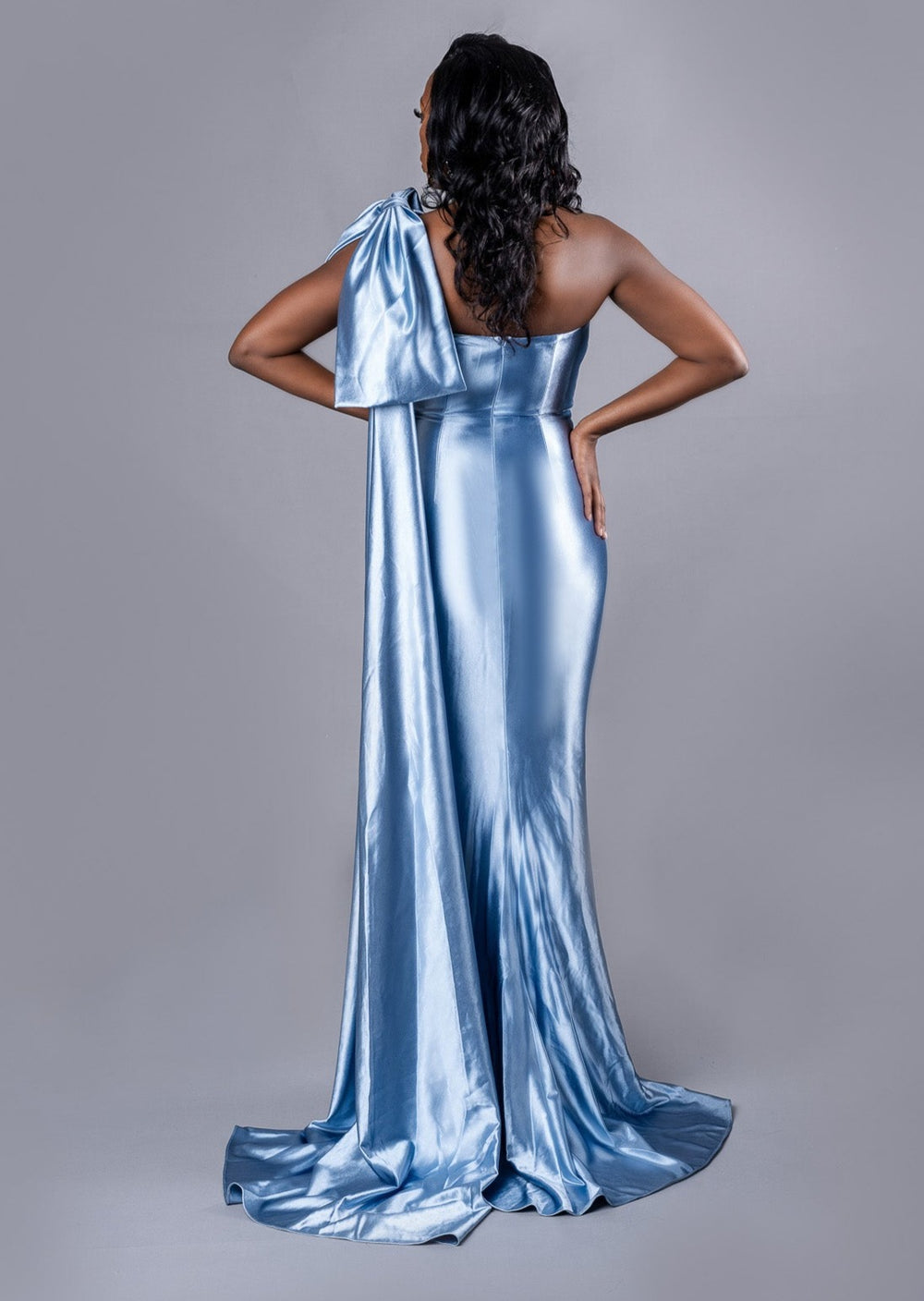 Persephone Stretch Satin One-Shoulder Bridesmaid Dress