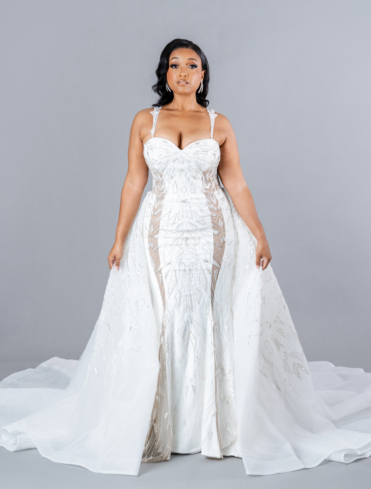 Sharine with Outskirt bridal gown
