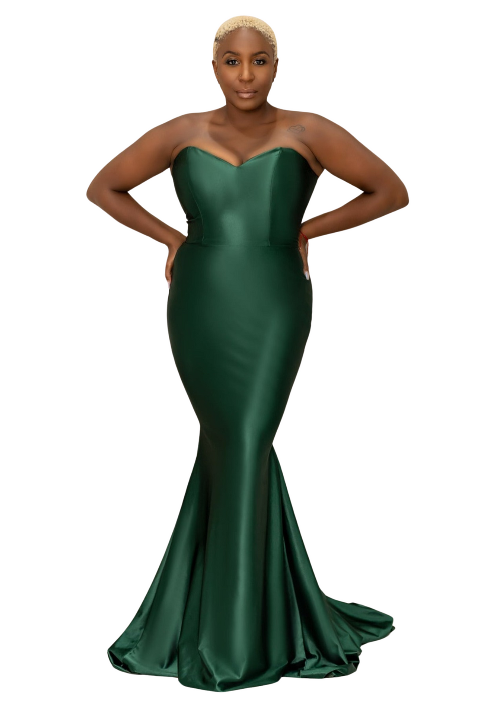 Solar Stretch Satin Strapless Mermaid Bridesmaid Dress Solar Stretch Satin Strapless Mermaid Bridesmaid Dress