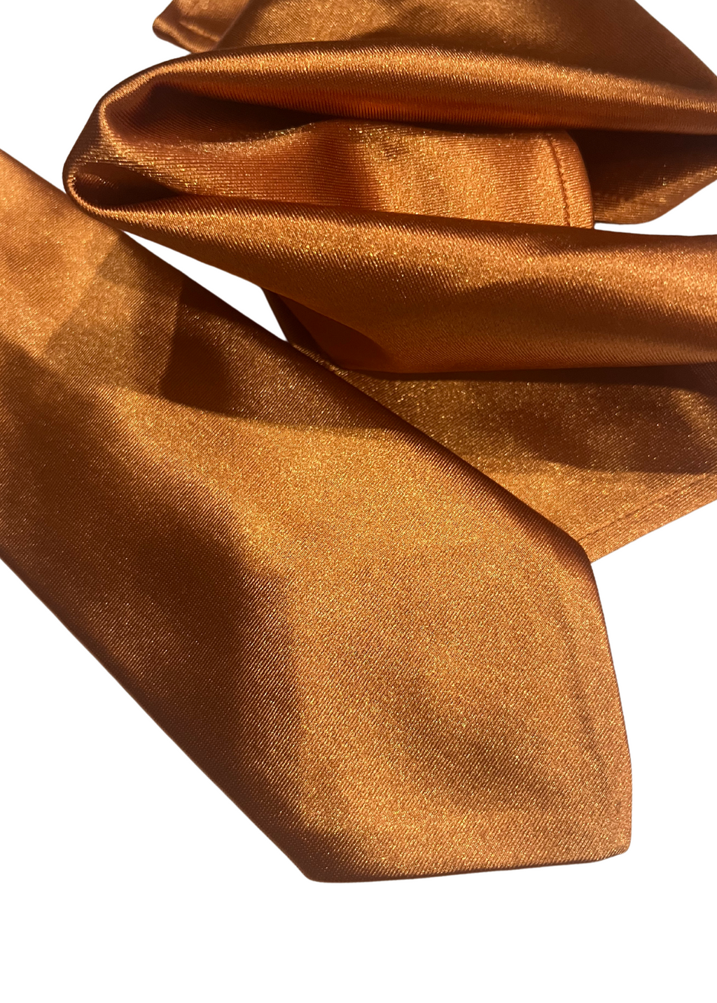 groomsmen matching tie and pocket square in terracotta,  matching bridesmaid color