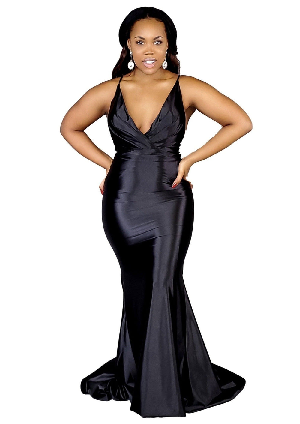 long mermaid dresses Zapaka Women Sparkly Dark Green Beaded Long Mermaid Prom Dress with Slit –  ZAPAKA