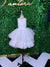 Jenna Bling Neckband Tiered Tulle Skirt with Petticoat