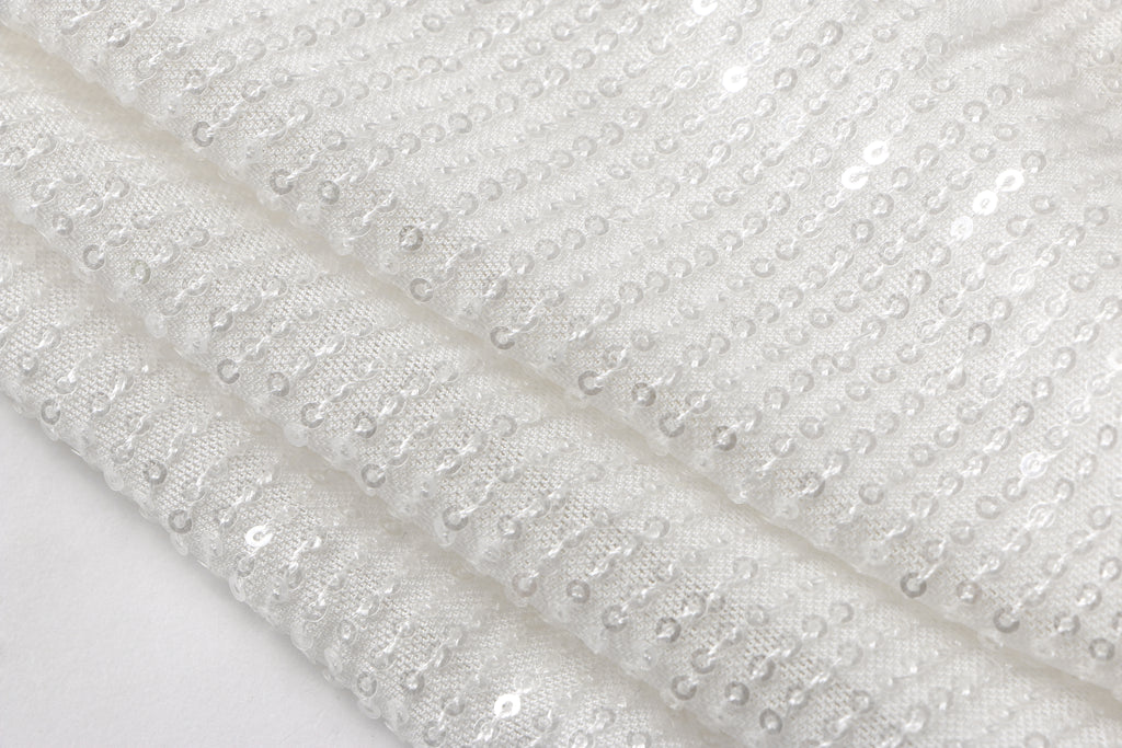 close up of sequin fabric