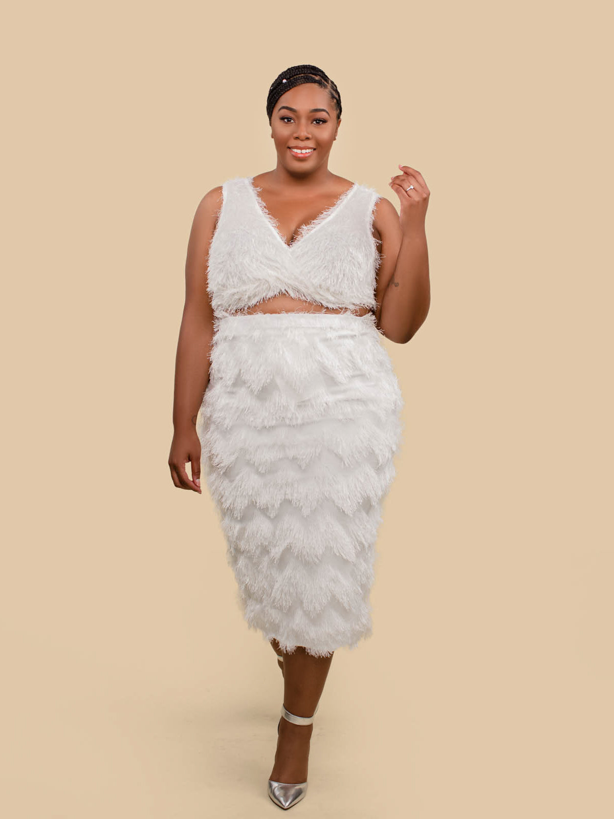 Plus size white outlet cocktail wedding dresses