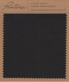 Black stretch satin fabric swatch for Pantora Maids bridesmaid dresses