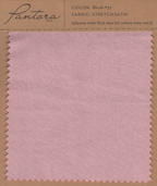Blush stretch satin fabric swatch for Pantora Maids bridesmaid dresses