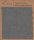 Charcoal stretch satin fabric swatch for Pantora Maids bridesmaid dresses