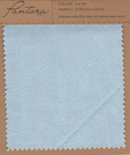 Ice stretch satin fabric swatch for Pantora Maids bridesmaid dresses