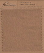Bronze stretch satin fabric swatch for Pantora Maids bridesmaid dresses
