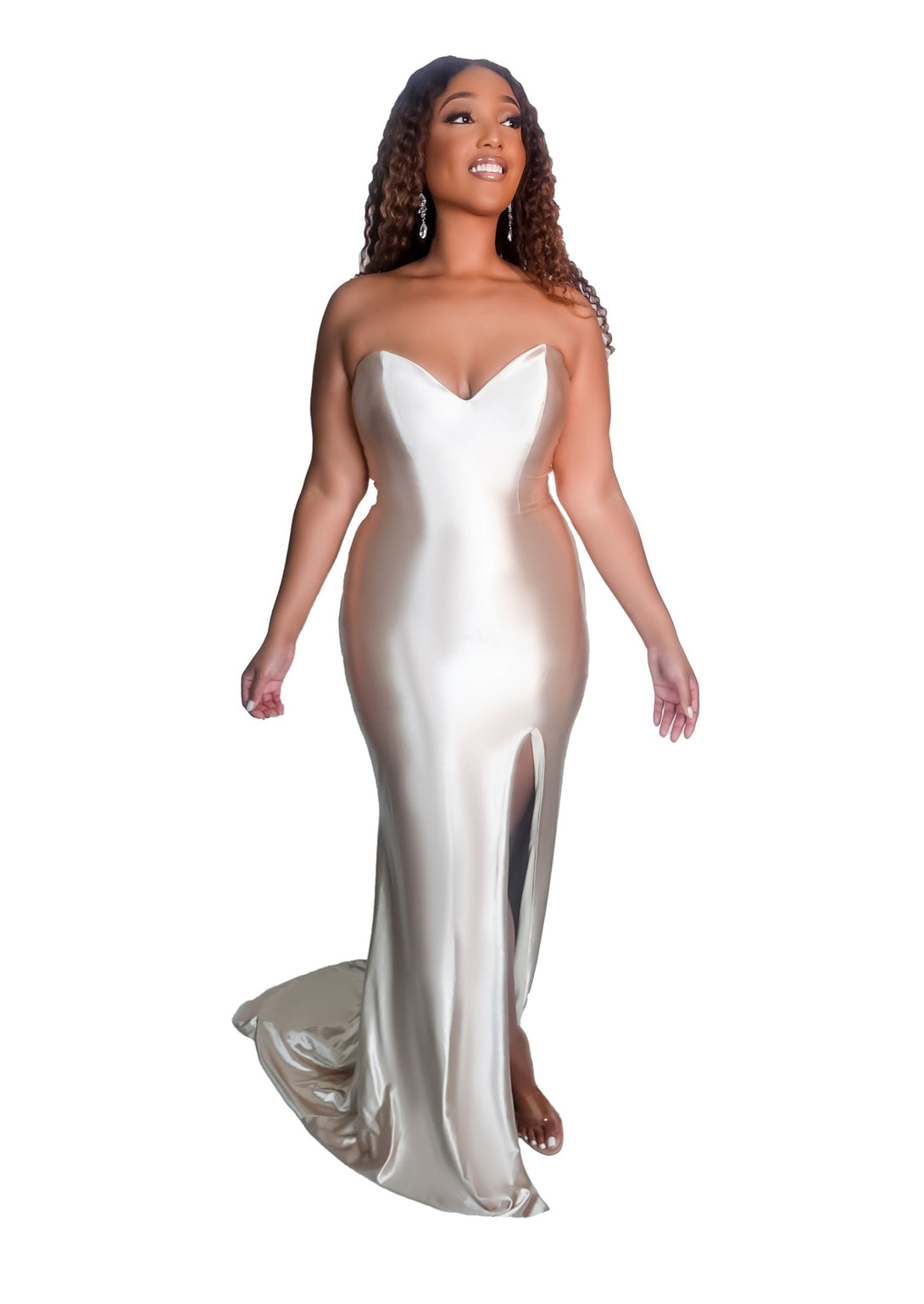 sonya satin dress Sonya Satin Maxi Dress - Mauve/combo